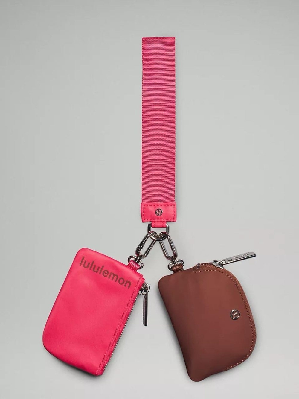 Lululemon Dual Pouch Wristlet- Ancient Copper/Glaze Pink